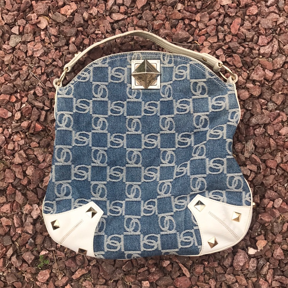 Y2K Denim Studded bebe Purse
